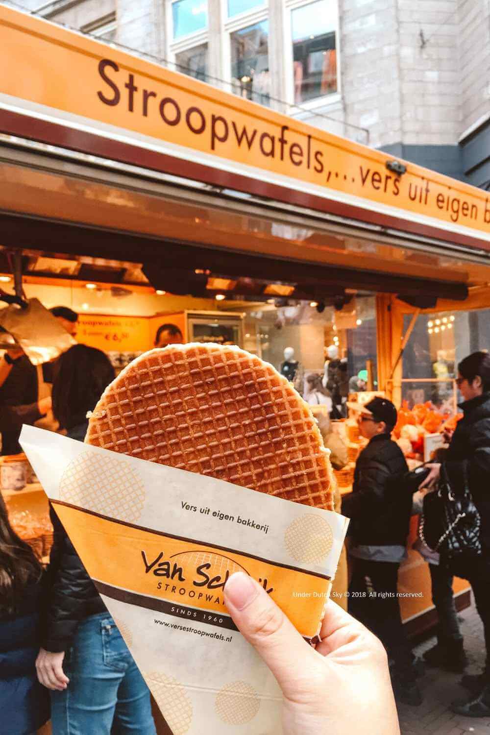 Stapeltje stroopwafels