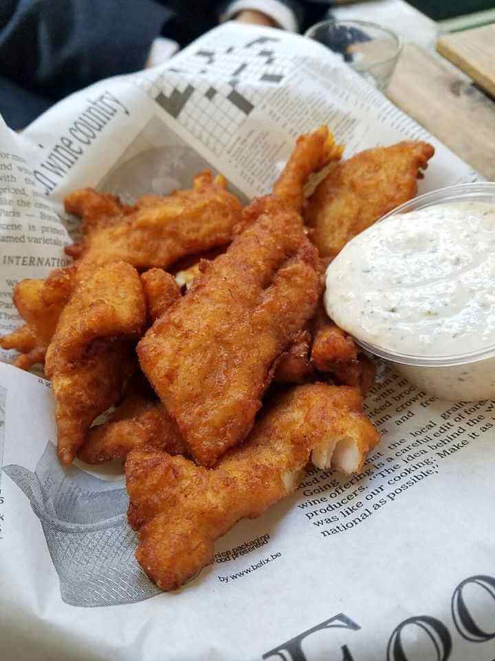 Kibbeling op de markt